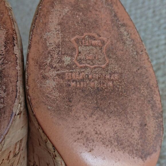 Stuart Weitzman Cork Slingback pump heels size 8 - Picture 11 of 12